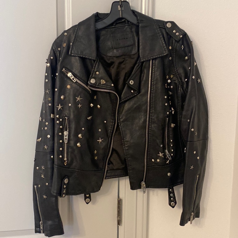 BlankNYC studded leather jacket